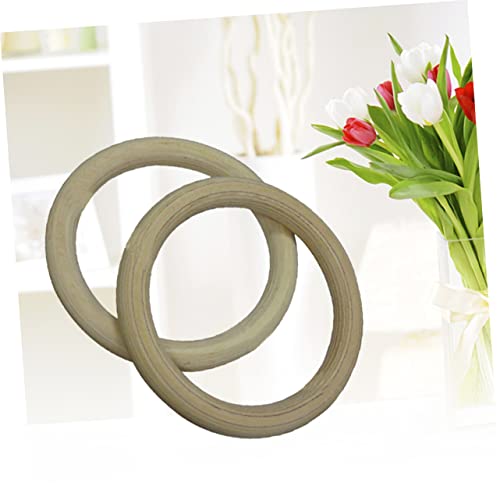 TOYANDONA Birch Wood Gymnastic Rings 250kg Load for Cross Training Workouts