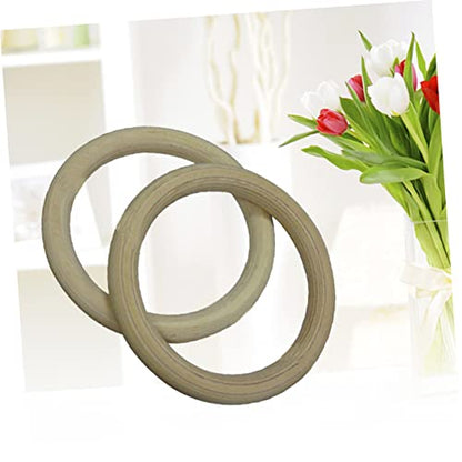 TOYANDONA Birch Wood Gymnastic Rings 250kg Load for Cross Training Workouts