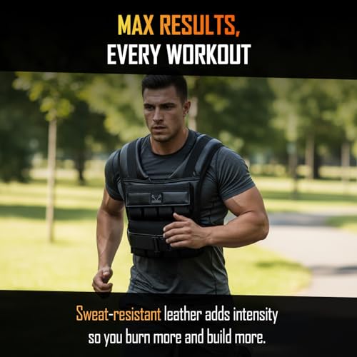 Vestly Pro Weighted Vest for Men – Adjustable Up to 35 lbs with Wrist & Ankle Weights Included – Breathable Training Vest for Strength, Running, Cardio & Endurance