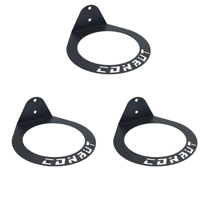 Medicine Ball Rack Exercise Ball Holder Wall Mount, Medicine Ball Storage, 8.8 Inch Inside Diameter Exercise Ball Storage for Gym Exercise Sports Garage Home Commercial Accessory (3pcs)