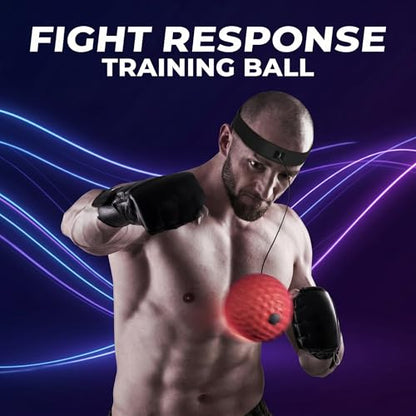 Boxing Reflex Ball for Adult Training, Fitness and Entertainment Home Use - with Headband, Ideal for Reaction, Punching Speed, Fight Skill