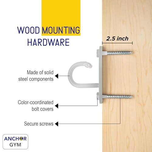 Mini H1 (Set of 3) - Resistance Band Wall Anchors for Home Workouts | Wall Mount Anchor for Resistance Bands, Stretch Straps & Suspension Trainers