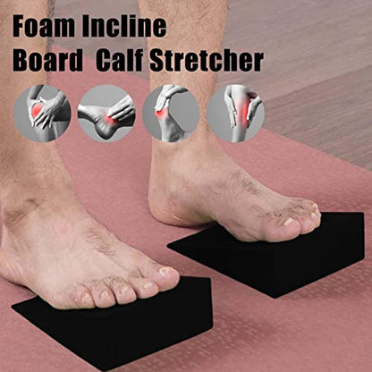 Foam Slant Calf Stretcher | Foam Incline Board Calf Stretcher for Physical Therapy Equipment,Non-Slip Slant Board for Calf Stretching, Slant Board for Yoga, Stretch, Home, in The Office, Gym Asaim