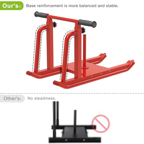 Kipika Weight Sleds for Training, Push-Pull Football Sled, Adjustable Height Handle, Heavy Duty Steel Frame Drills Sled Prowler for Running Speed, Strength, Designed for 1" & 2" Weight Plates