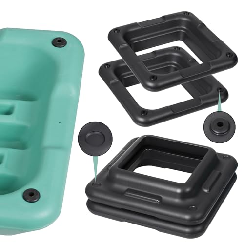 Step Aerobic Platform,16" x 16" Step Adjustable High Step Aerobic Platform with 6"- 8"-10"-12", Home Gym Exercise Fitness Workout Equipment - color: Green