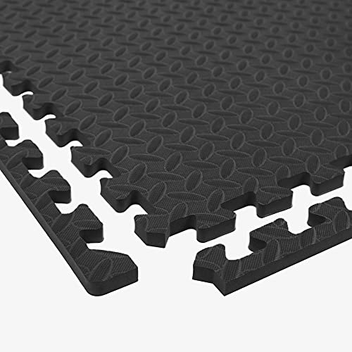 IncStores 5/8 Inch Thick Diamond Soft Foam Flooring Tiles | High-Density Interlocking Foam Tiles for Rugged Style in Your Home Gym, Playroom, and More