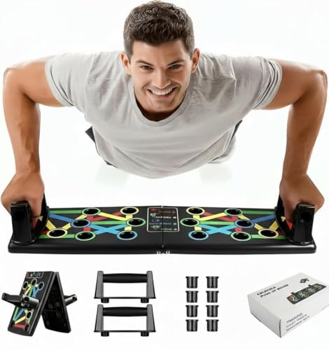 Push Up Board System, 15-in-1 Body Building Exercise Stands, Workout Training Equipment for Men Women