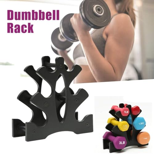Topyond Dumbbell Rack,3 Tier Dumbbell Weight Rack, A-Frame Dumbbell Weight Rack, Dumbbell Rack Only for Home Gym,Weight Racks For Free,Weight Holder Storage Accessories for Home Gym Exercise(Rack Only, No Dumbbells)