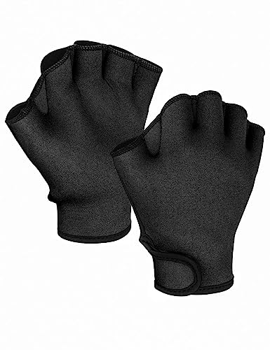 FitsT4 Sports Aqua Gloves Webbed Paddle Swim Gloves Fitness Water Aerobics