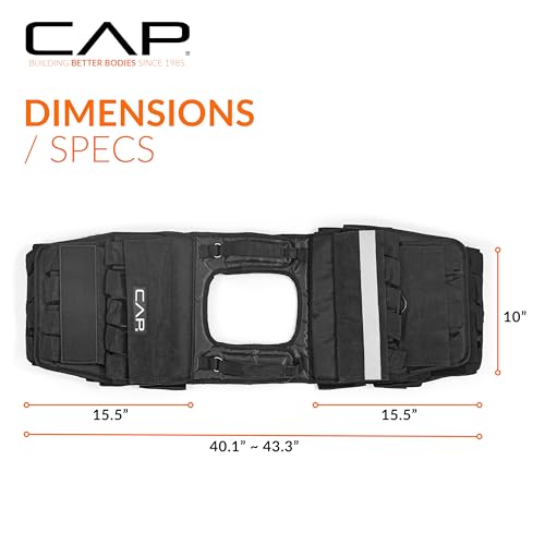 CAP Adjustable Weighted Vest 20–150 lbs for Strength Training, Running & Workouts, Weight Vest for Men & Women, Fitness Training Vest - style: 100lbs