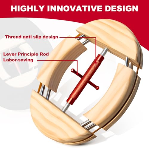 4 Way Hat Stretcher, Hat Stretcher for Fitted Hats, Heavy Duty Hats Shaper Extender w. Lever Wrench for Men All Kind of Caps - color: Red Upgraded_4way