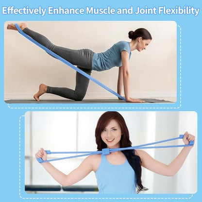 Pilates Essentials Kit for Home Women, Pilates Equipment for Workouts, 6 Fabric Resistance Bands, 12 Inch Magic Circle Yoga Ring, Mini Exercise Ball, Great Exercise Equipment