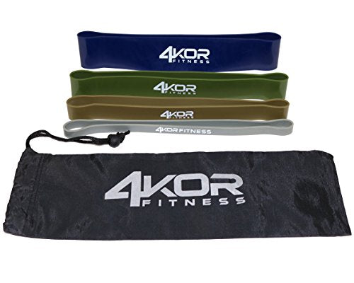 Resistance Loop Band Set, Perfect for Crossfit, Yoga, Physical Therapy, and Booty Building - color: 4 Extra Thick Bands