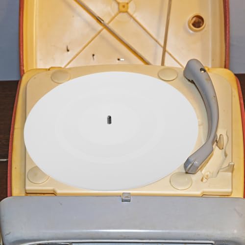 Garneck Vinyl Record Player Mat 11.61 Inch Turntable Slipmat Anti-Static Rubber Pad for Record Protection and Vibration Reduction