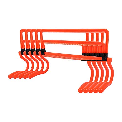 Zerone 5Pcs Speed Hurdles Football Soccer Training Adjustable Hurdles Speed Training Equipment