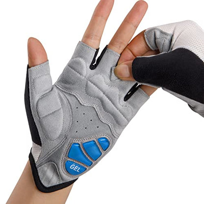 Cycling Gloves for Men Women - Road/Mountain Bike Gloves Anti Slip Shock Absorbing Padded -Bicycle Biking Gloves for Fitness Cycling Training Outdoor Sports