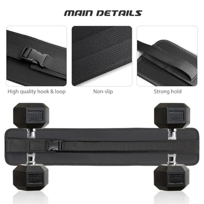 Adjustable Hip Thrust Belt - Home & Travel Glute Trainer | Lightweight & Foldable Design |Slip-Resistant Padding for Hip Protection