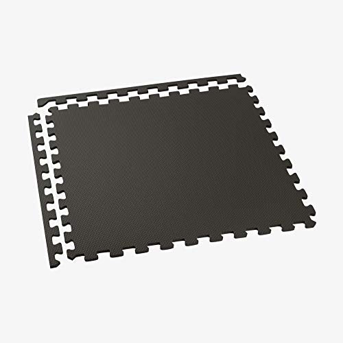 We Sell Mats 1/2 Inch Thickness Multipurpose EVA Foam Floor Tiles, Interlocking Floor Mat for Indoor Gym and Home Use, 24 in x 24 in, Black