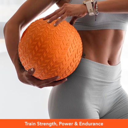 Spalding - Slam Ball for Strength & Conditioning, Weighted Exercise Ball for Core Training, Functional Fitness & Home Gym Workouts (15 Lb)