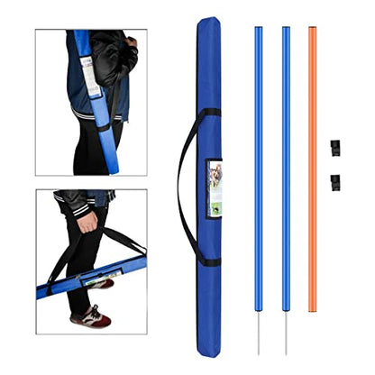 PAWISE Dog Agility Training Equipment,Pet Training Hurdles & Weave Poles Set with Adjustable Jump Bar,Outdoor Dog Obstacle Course for Backyard Exercise, Portable Dog Agility Kit for Shepherd Malinois