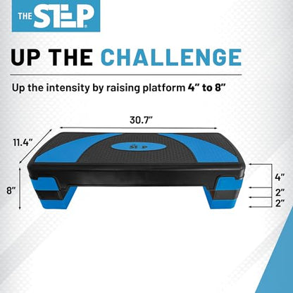 The Step Aerobic Platforms for Home Workout Steppers for Exercise - style: Large