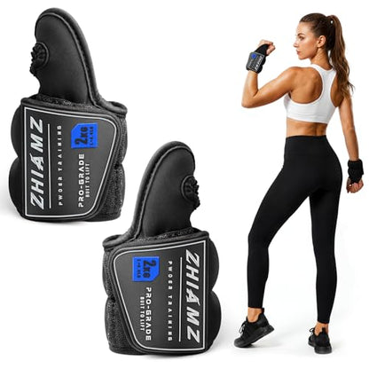 Wrist Weights with Thumb Loops Lock for Men Women, Ankle Weights Weighted Gloves for Running Strength Training Walking Exercises(Available in 2.2lb*2 or 4.4lb*2) - size: 4.4lbs x 2