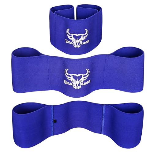 Fitness Bench Press Strength Band, Adjustable Weightlifting Slingshot Blaster,Weight Lifting Resistance Band, Bench Press Slingshot for Elbow Fitness,Chest Builder,Powerlifting - color: Navy, size: Medium