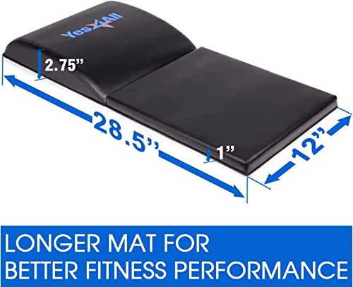 Yes4All Abdominal Exercise Pads, Foldable Ab Workout Equipment for Home Gym Core Training & Back Stretching, Sit Up Mat for Floor Exercises