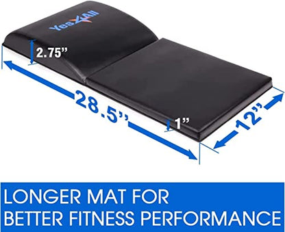 Yes4All Abdominal Exercise Pads, Foldable Ab Workout Equipment for Home Gym Core Training & Back Stretching, Sit Up Mat for Floor Exercises