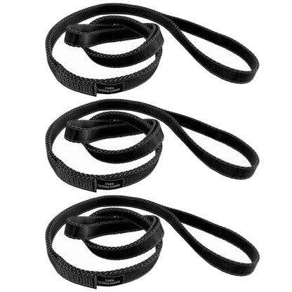 18MM Nylon Climbing Slings Runners 23 kN Strong Webbing Straps for Rock Climbing, Rappelling, Swing, Yoga Hammock etc - color: 3PCS Black, size: 24inch/60cm