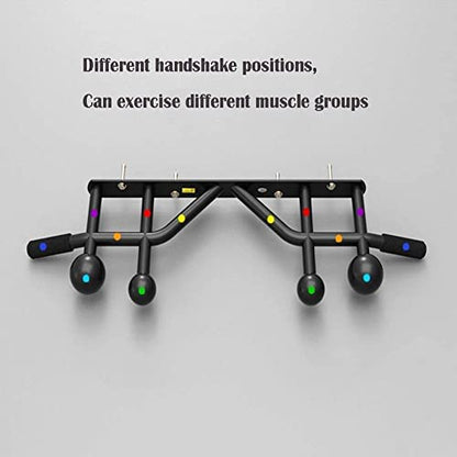 Multifunctional Wall Mounted Pull Up Bar/Chin Up Bar, Multi-Handle Position, Home Gym Upper Body Strength Training Equipment Max Weight 660 Lbs
