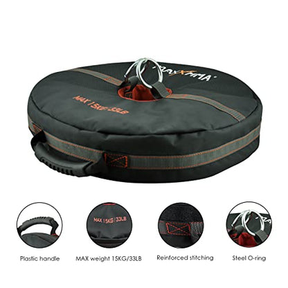 Double End Heavy Bag Anchor (Unfilled) Core Training Tool Weight Bag Multifunctional 3-in-1 - Punching Boxing MMA Workout Fitness