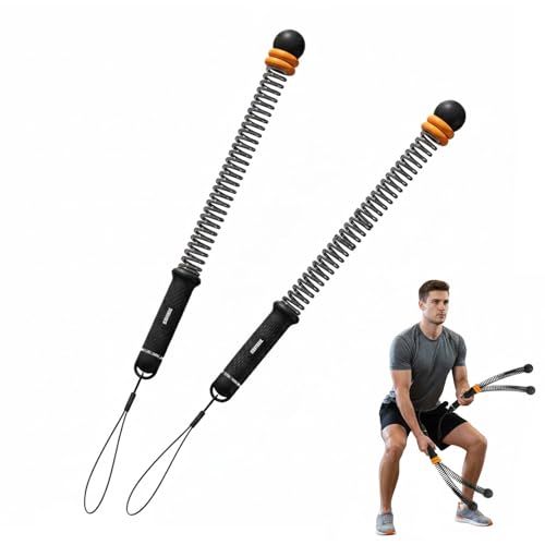 Saker Adjustable Ropeless Battle Ropes Training,Adjustable Workout Rope for Home Fitness - Non-Slip Handles & Safe Design for Full-Body Conditioning
