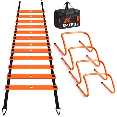 Agility Ladder,Soccer Training Equipment Set,Speed & Agility Training - color: Orange