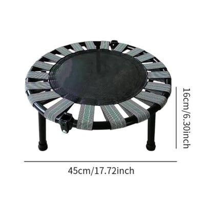 Mini Trampoline with Rubber Foot Pads Quiet Sturdy Compact