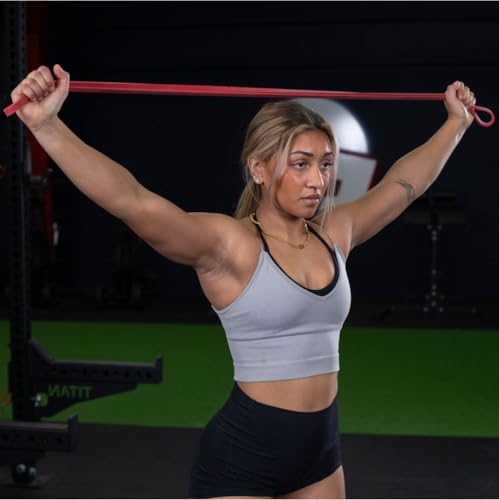 Titan Fitness 41-in Light Multi-Pack Latex Bands, Pull-Up Bands, Resistance Band Set for Workouts, Fitness and Strength Training
