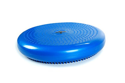 Cando-30-1870B Inflatable Balance Disc for Balance Training, Proprioception, Strengthening Lower Extremities, Posture, Back Pain, Stress Relief, Restlessness & Anxiety Blue, 14” Diameter (Pack of 5) - color: Blue, size: 13.8" diameter (Pack of 5)
