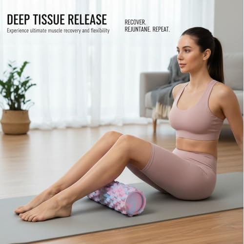 Gradient Foam Roller Deep Tissue Massage - High Density Trigger Point Muscle Roller for Back Pain & Yoga Recovery (2 Pack) - color: 2 Pack