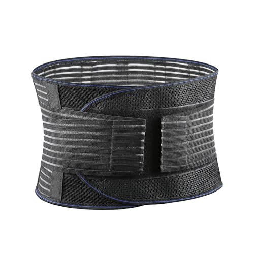 Lightweight Back Brace for Lower Back Pain Men Women, Breathable Lumbar Support Waist Support Brace for Women Lower Back Pain Relief Products, Adjustable Waist Belt Sciatic Nerve Brace for Women Men (Black, Small)