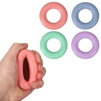 Grip Strength Trainer Rings, Portable Hand Grip Strengthener Finger Forearm Strengthener