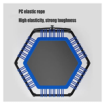 Trampoline 50in Mini Trampoline with Foamable Handles, Core Training Cardio Fitness Equipment for Men and Women, Home Gym Indoor Exercise Rebound Trampoline