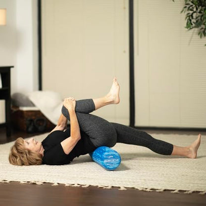 OPTP PRO-Roller Soft Density Foam Roller – Low Density Soft Foam Roller for Physical Therapy, Pilates, Yoga Foam Roll Exercises, and Muscle Recovery- Blue 36" x 6" - color: Blue 36" X 6"
