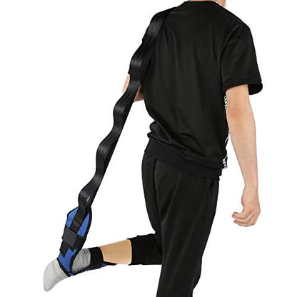 Stretching Strap, Yoga Pilates Leg Belt with Buckle for Flexibility Training, Physical Therapy, Dance, and Home Workouts