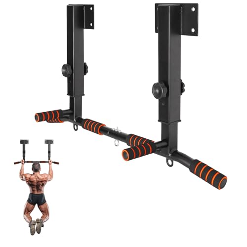 Pull Up Bar Wall Mounted: Adjustable Wall Joist Mount Pull Up Bar & Chin Up Bar for Home Gym Workout Strength Training Equipment