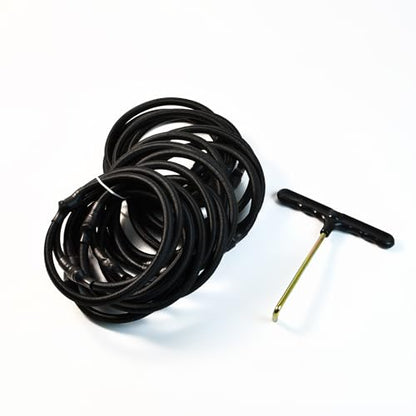 Trampoline Replacement Bungee Cords，20 PCS 6.6in Heavy-Duty Elastic Trampoline Ropes for Repair, Universal Fit for Most Trampolines, Easy Installation, Durable Safety Round Trampoline Repair Kit