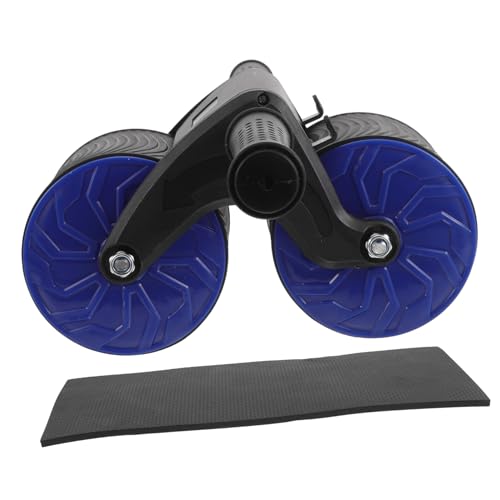 1set Creative Abdominal Training Roller with Knee Pad Dual Wheel Fitness Equipment for Indoor Workouts and Core Strengthening Automatic Rebound Design