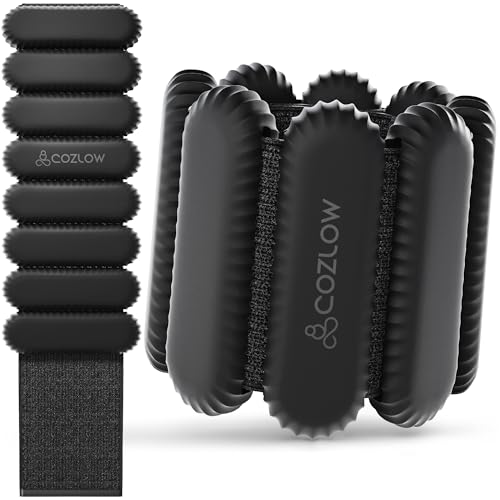 Ankle & Wrist Weights - for Men & Women - 1 Pair - Adjustable Silicone Workout Bands for Fitness & Strength Training - Wearable Leg & Cuff Weight Straps for Yoga & Dance