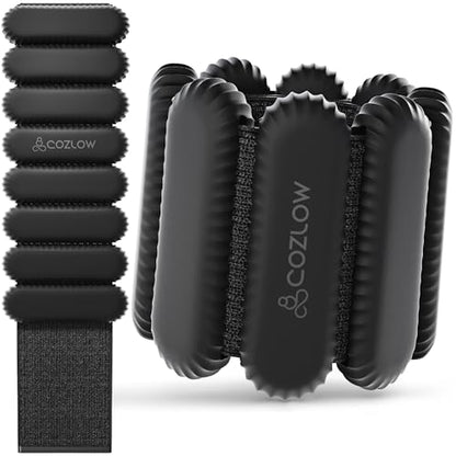 Ankle & Wrist Weights - for Men & Women - 1 Pair - Adjustable Silicone Workout Bands for Fitness & Strength Training - Wearable Leg & Cuff Weight Straps for Yoga & Dance