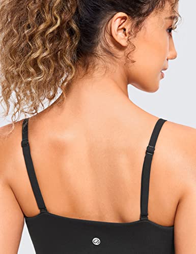 CRZ YOGA Butterluxe Thin Strap Sports Bra - color: Black, size: Medium