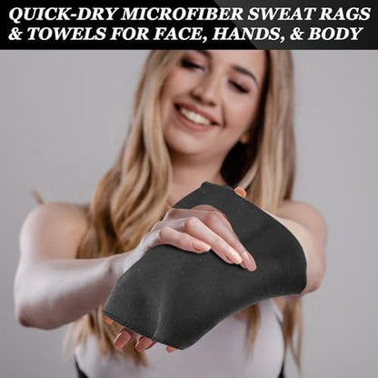 20 Pcs Microfiber Sweat Absorbing Handkerchiefs 12 x 12 Inch Quick Dry Sweat Towels for Men & Women Face Hands Body Wicking Reusable Hankies for Gym Sport Work